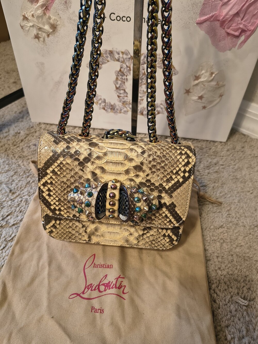 Christian Louboutin Snake Skin Sweet Charity RARE